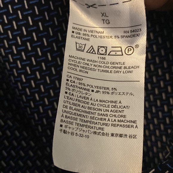 Banana Republic Navy, Blue and white Size XL long sleeve top. - Picture 4 of 5